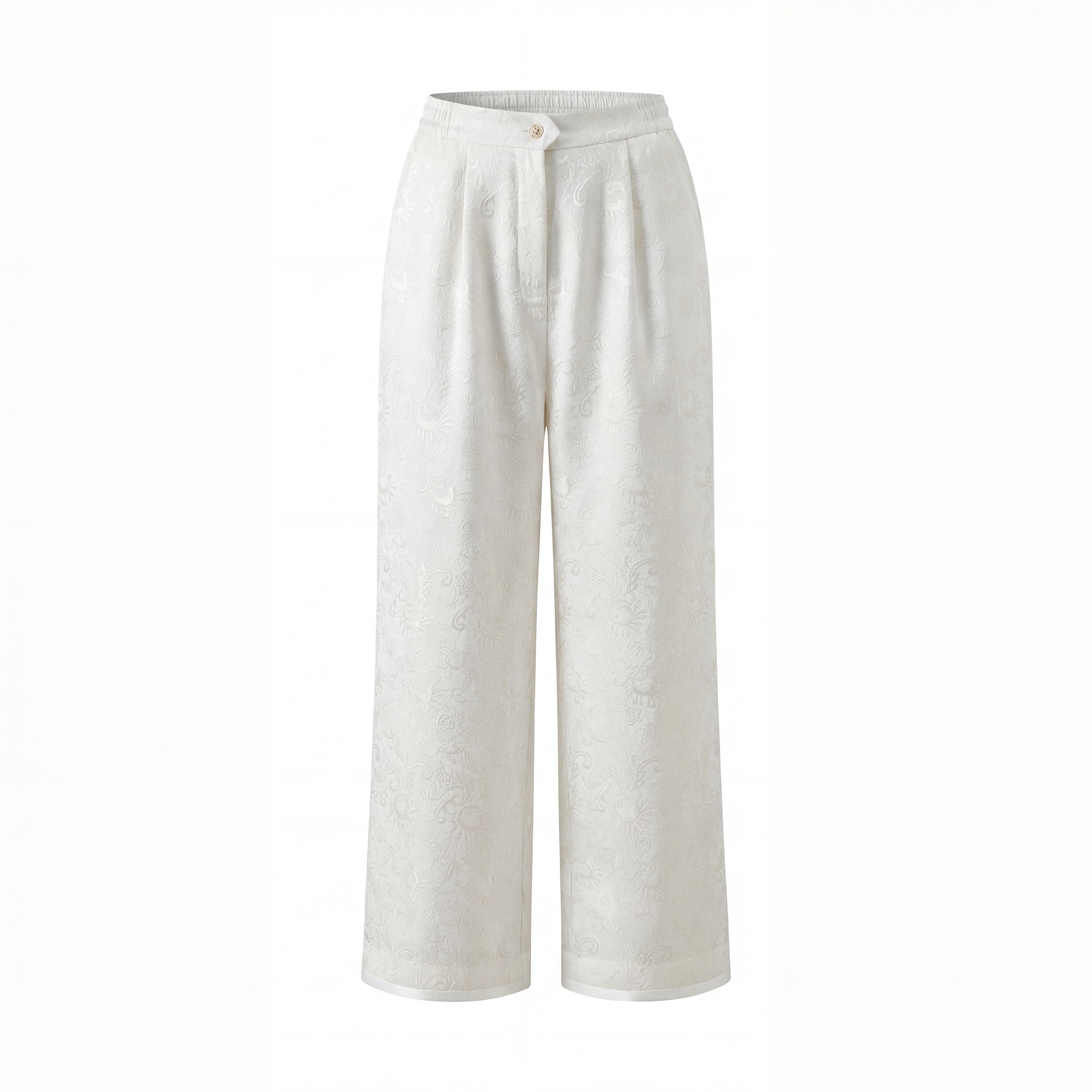 WP Warm Off White Self Embossed Silk Vanity Twill Suit | Rule Your World. The Queen of Hearts Does-thumbmail-3
