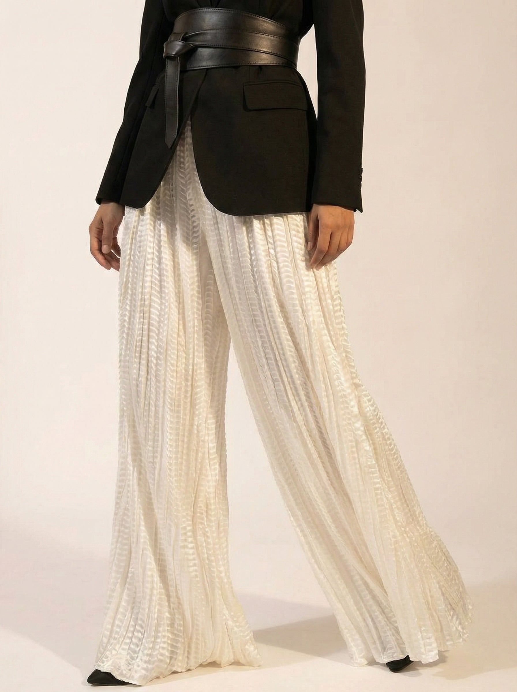 WP Zinnia Silk Crush Flow Pants Ivory