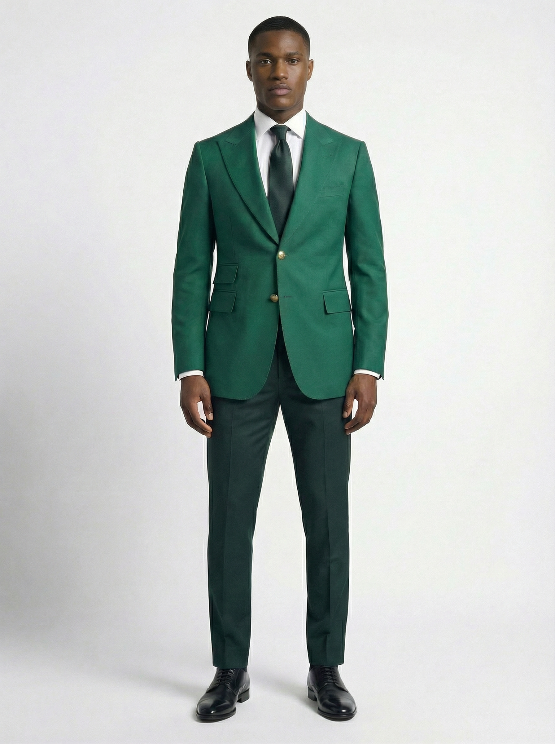 WP Premium Verde Imperiale Emerald Green Italian Wool Suit-thumbmail-3