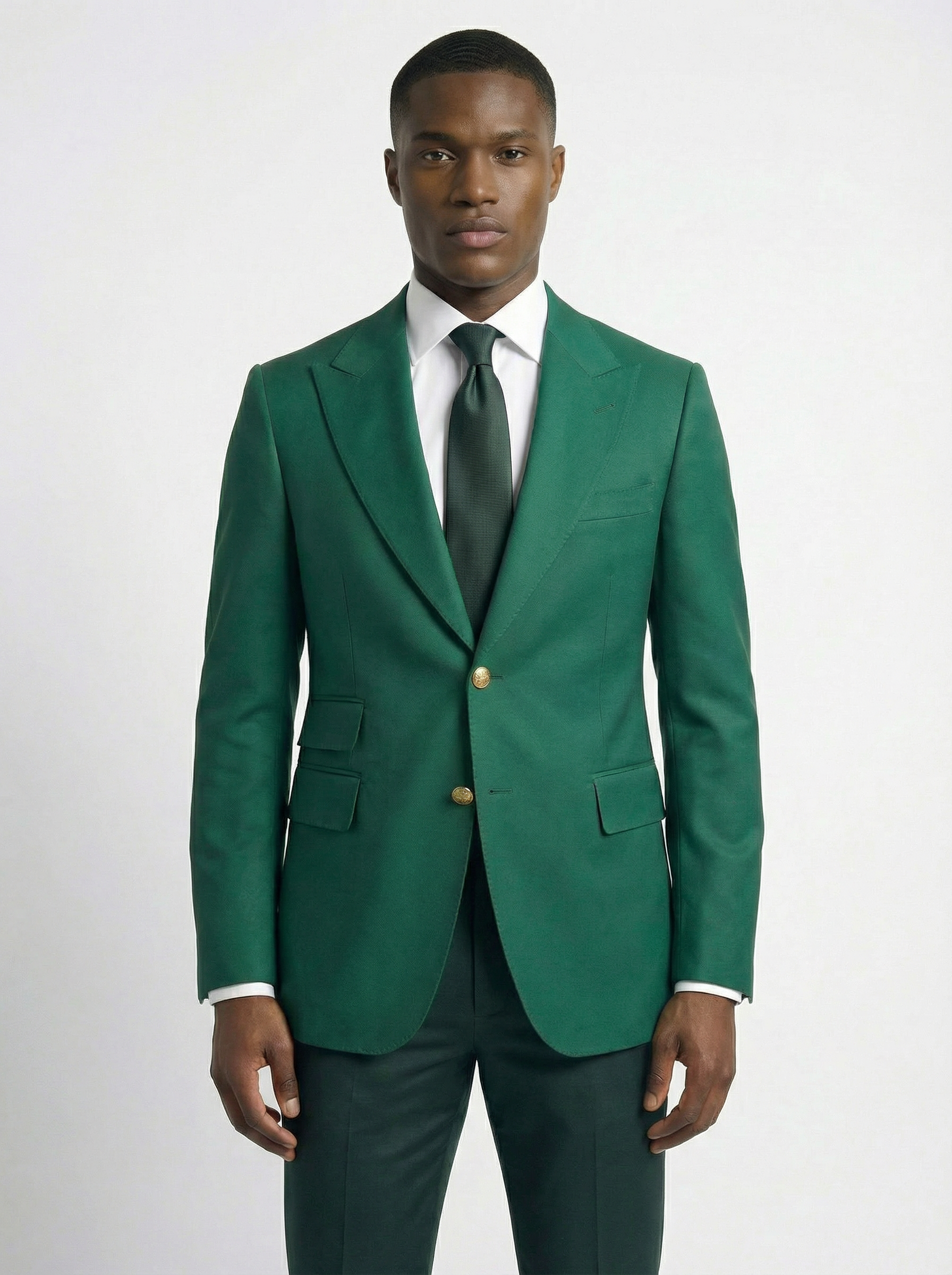 WP Premium Verde Imperiale Emerald Green Italian Wool Suit