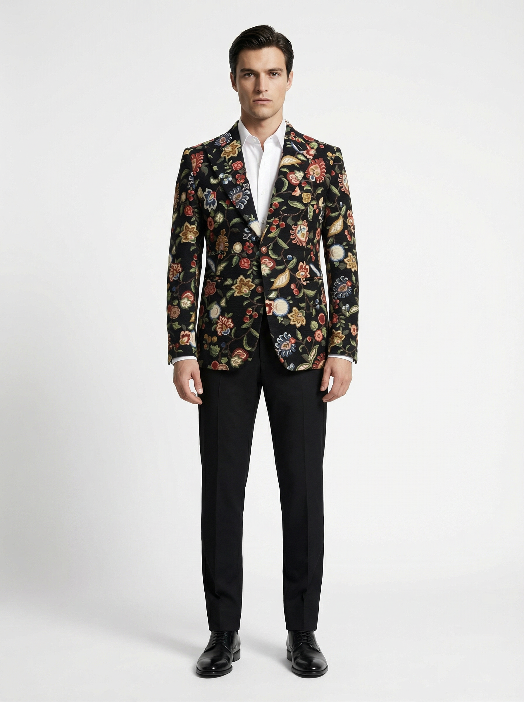 WP Premium Floral Velvet Suede Jacket Ensemble-thumbmail-3
