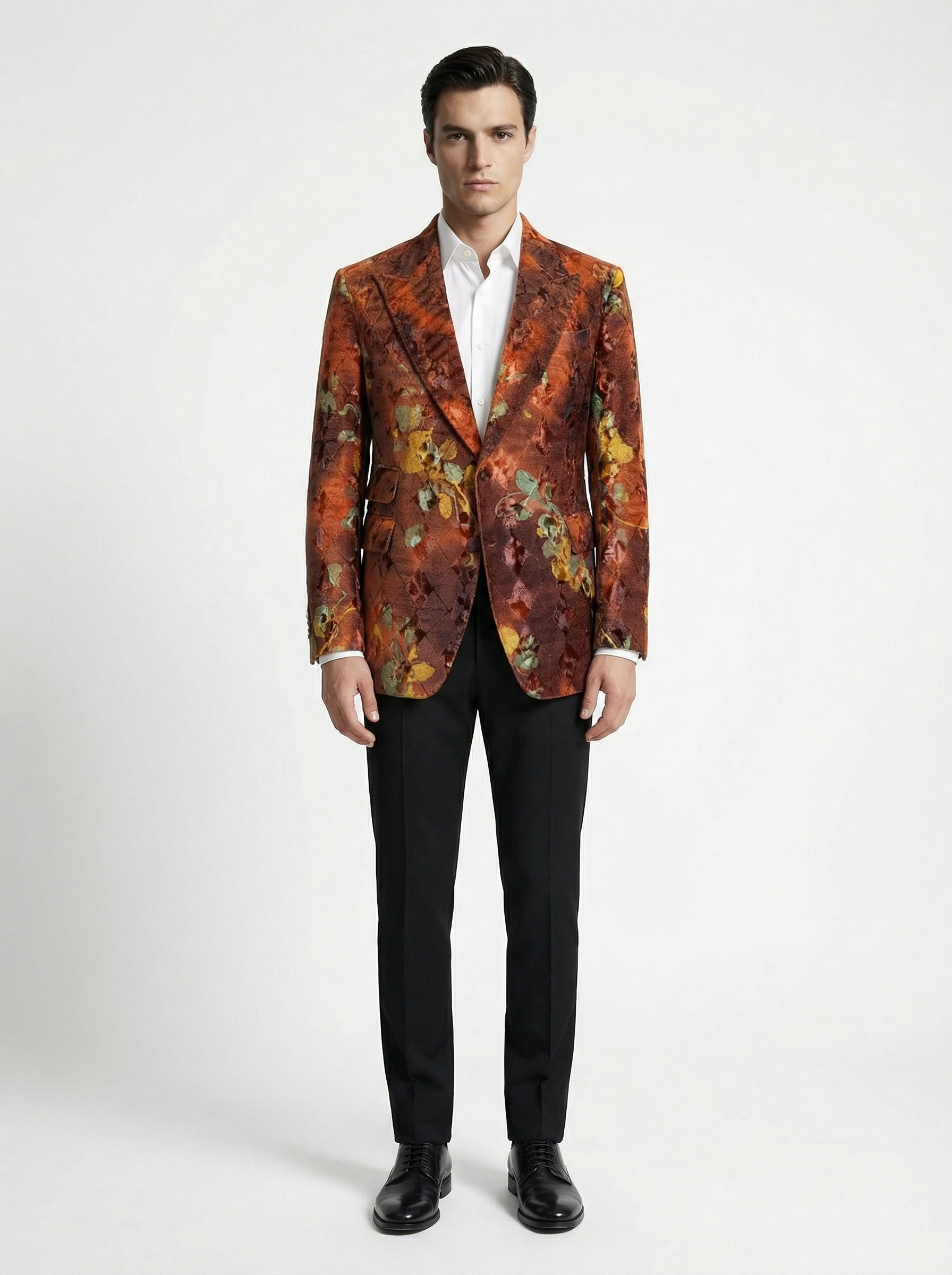 WP Wool Diamond Cut Multi-Colour Jacket Ensemble-thumbmail-3