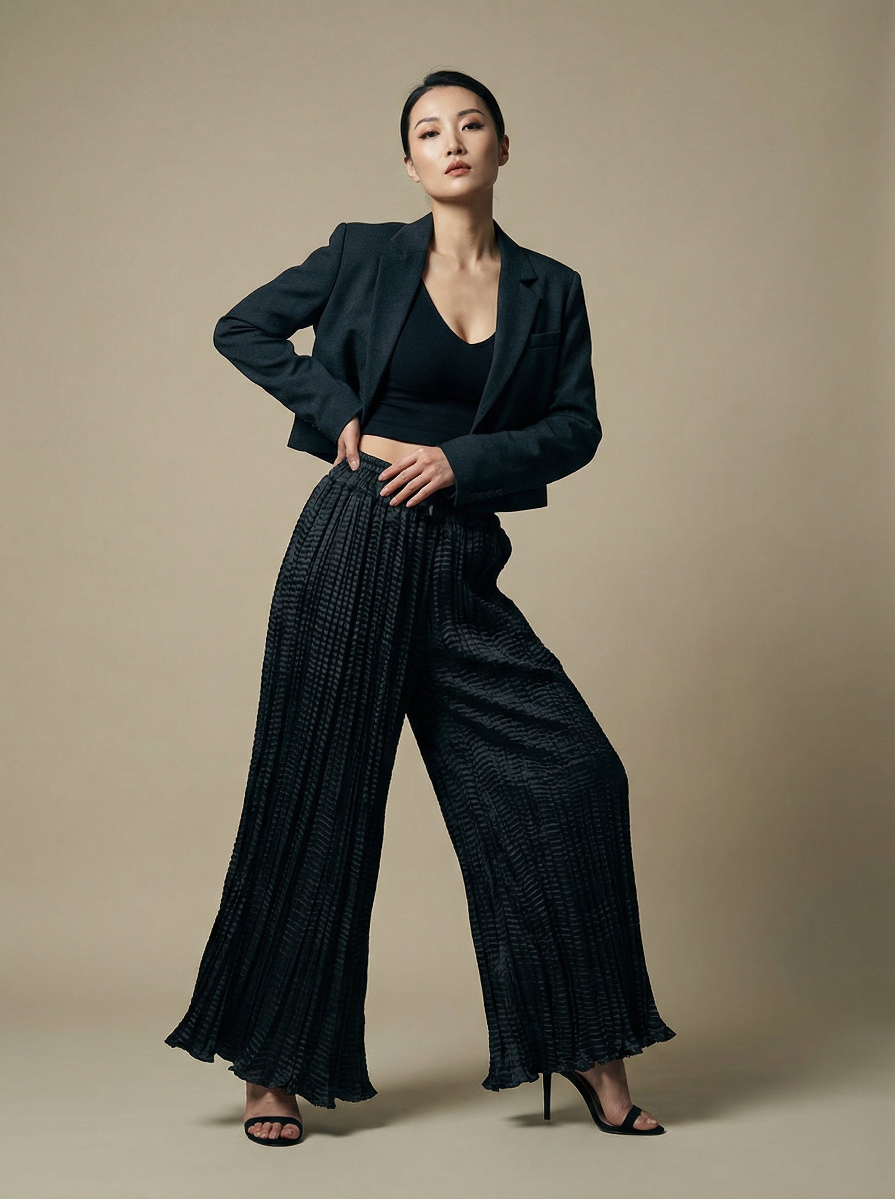 WP Zinnia Silk Crush Flow Pants Deep Black-thumbmail-5