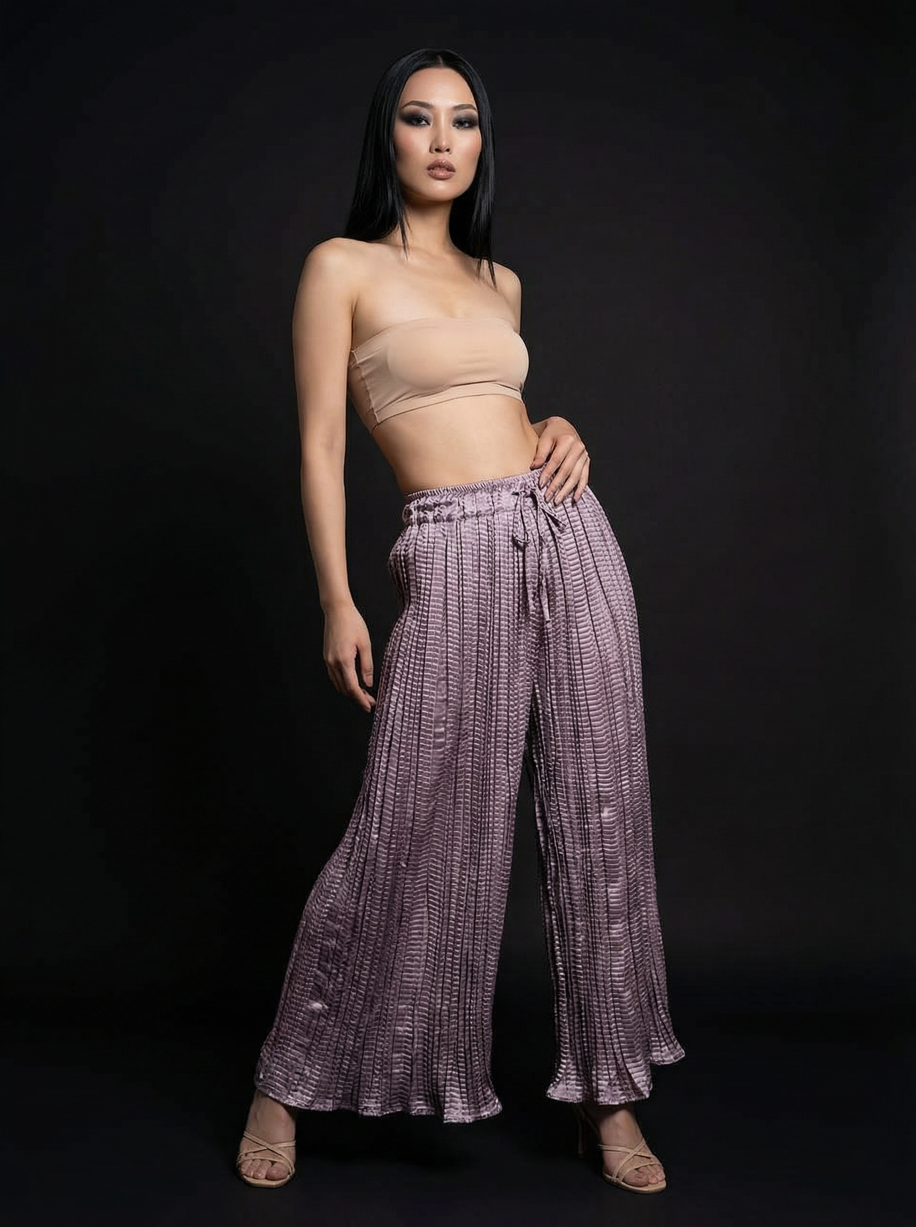 WP Zinnia Silk Crush Flow Pants Lilac