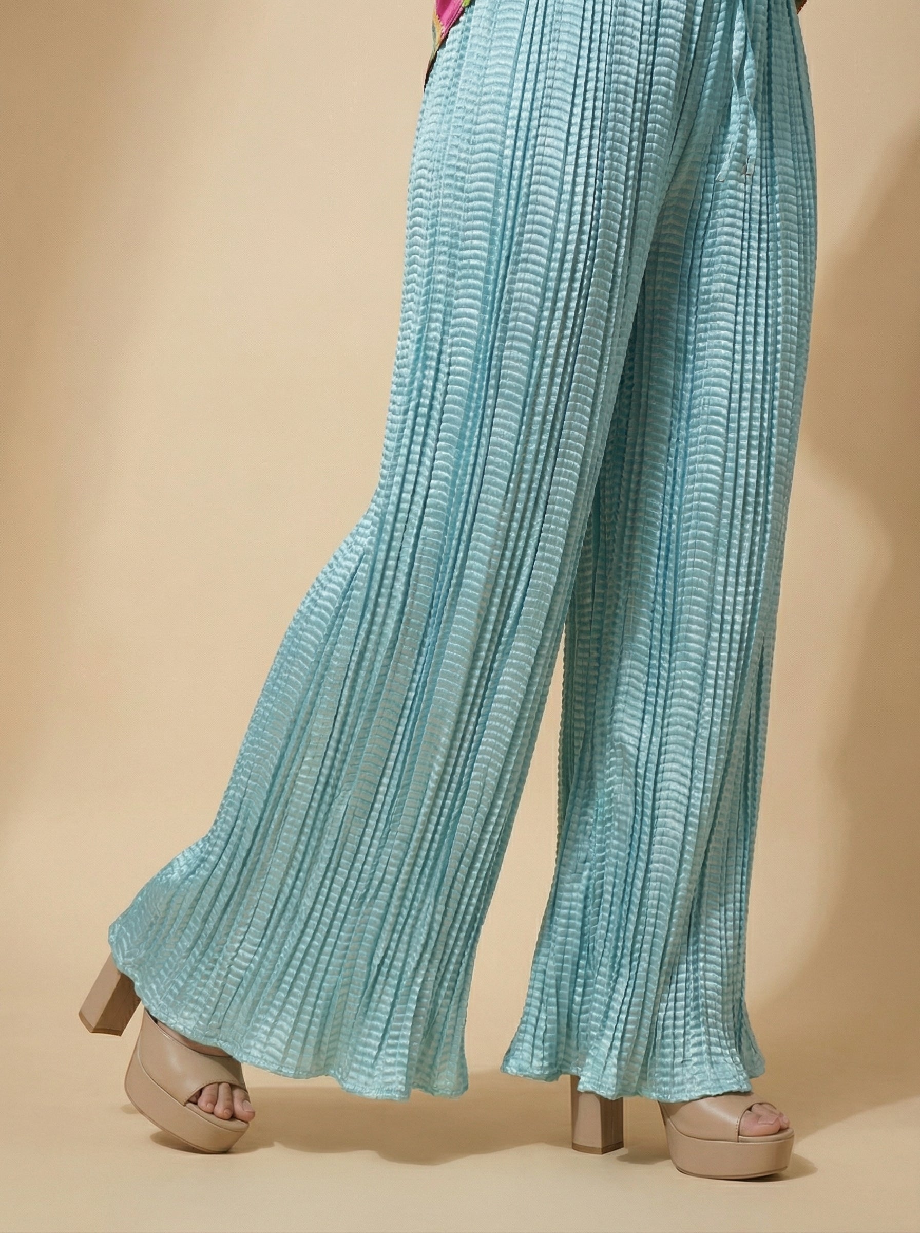 WP Zinnia Silk Crush Flow Pants Feroze