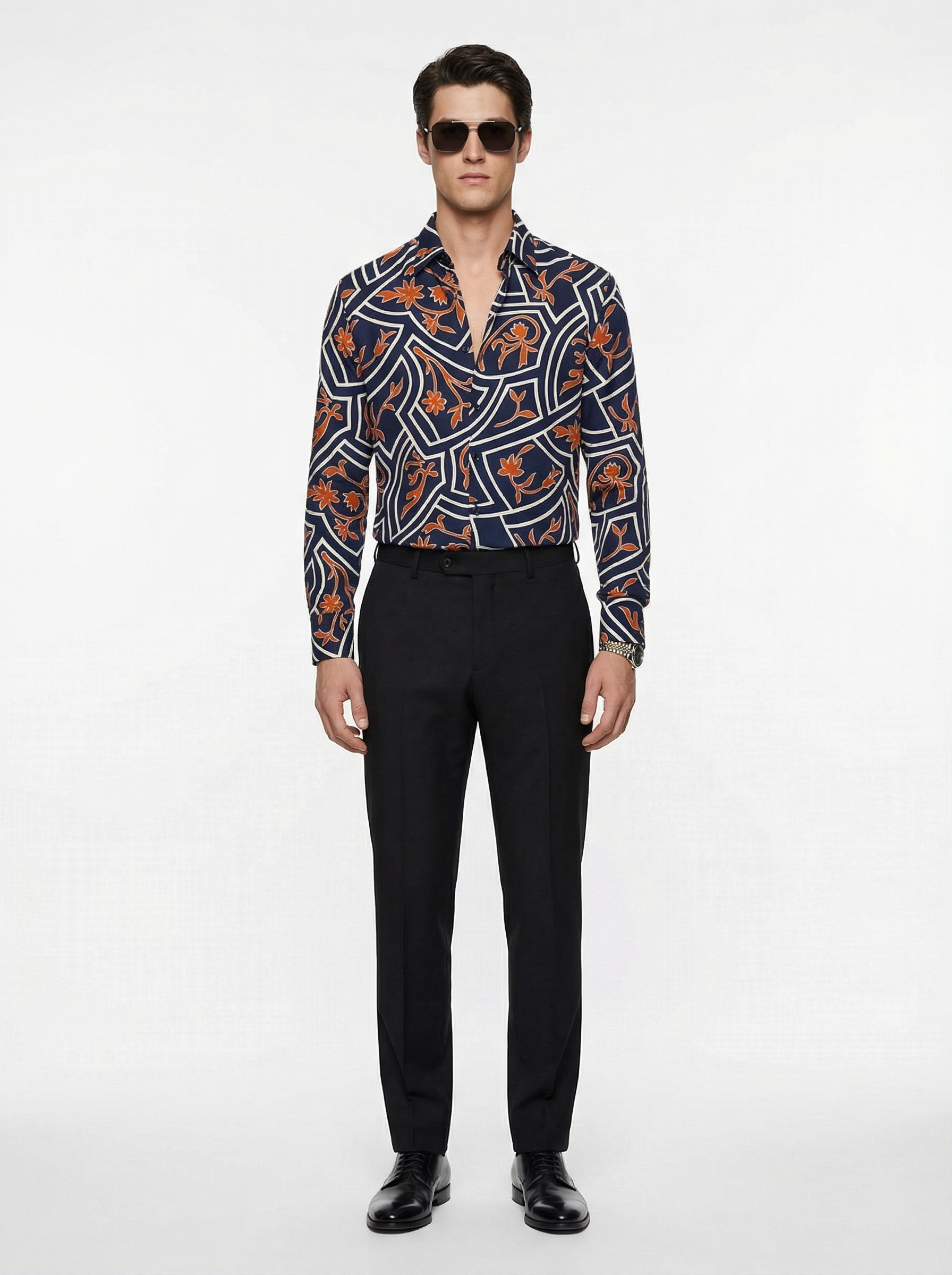 WP Egyptian Cotton Printed Shirt – Waleed Peerzada WP Egyptian Cotton Printed Shirt – Waleed Peerzada