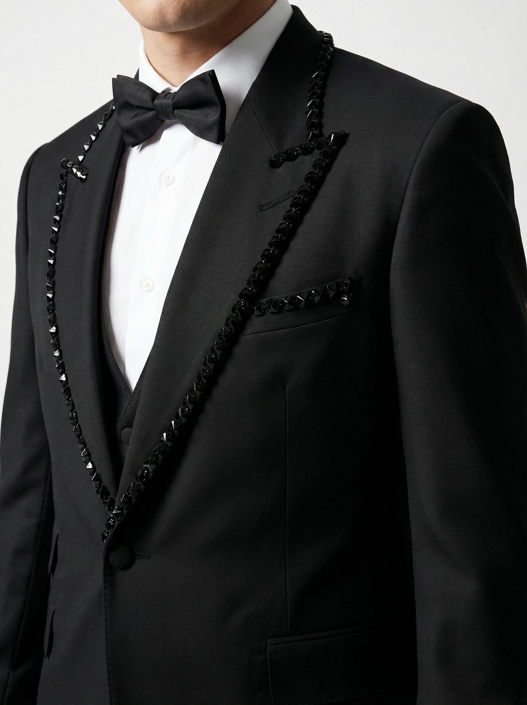 WP Super 220s Italian Wool Stone Dinner Suit