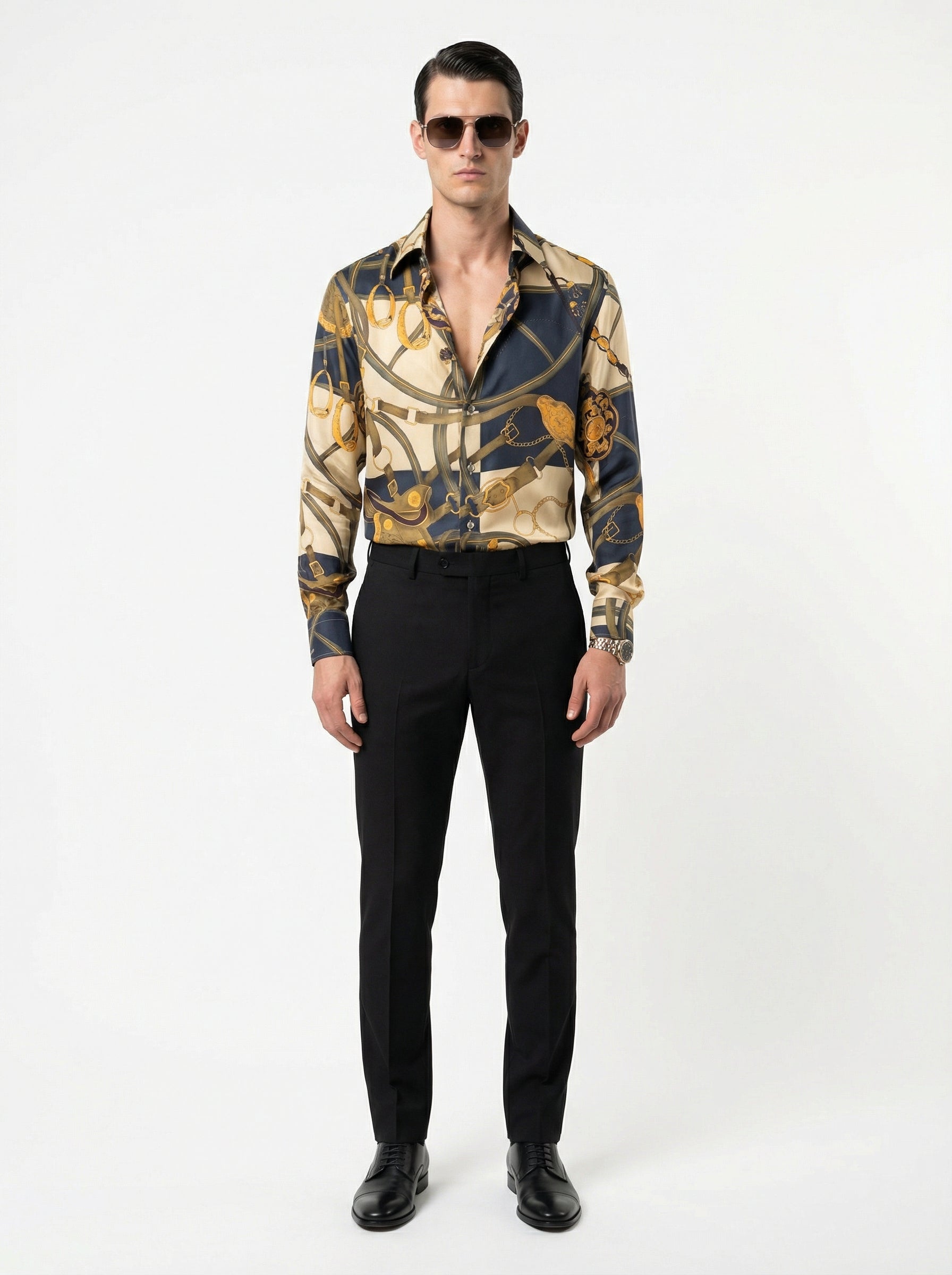 WP Virgin Printed Silk Shirt