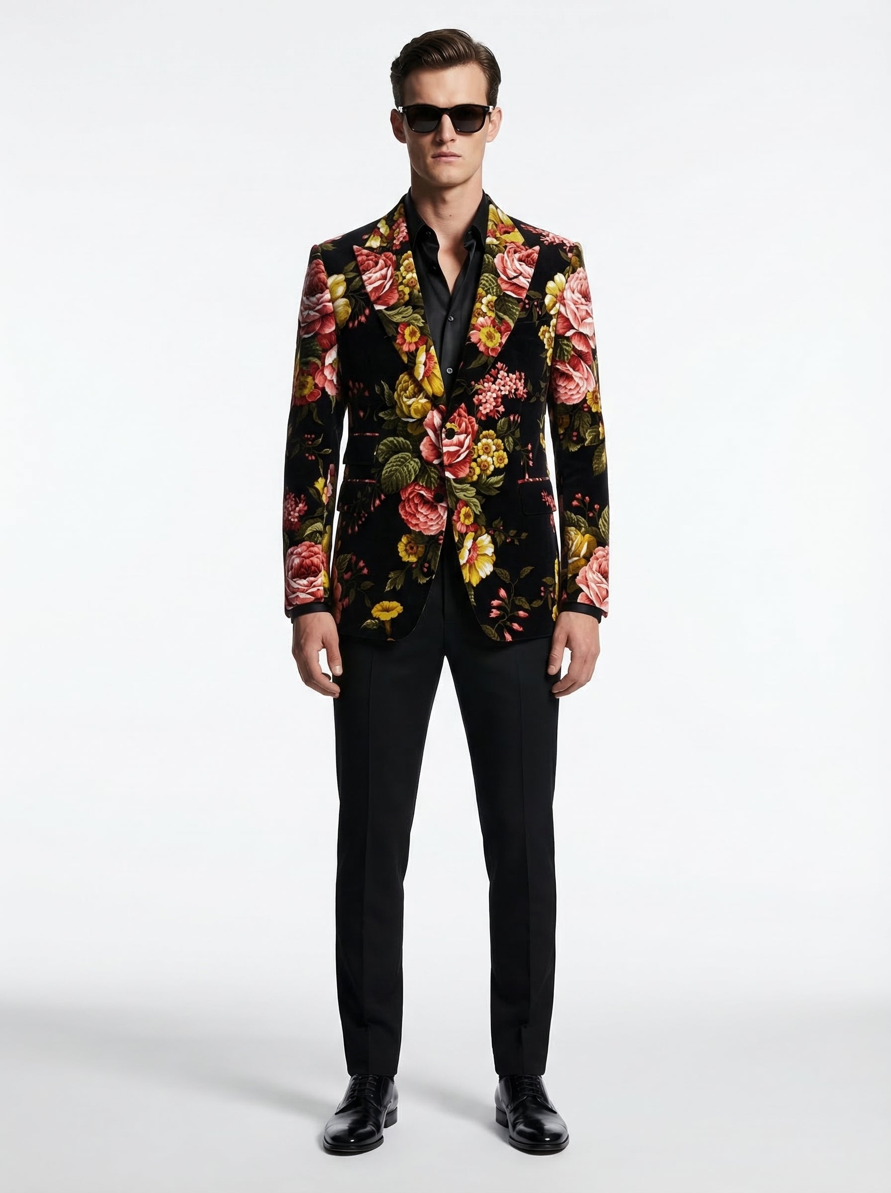 WP Velvet Suede Floral Jacket with Broad Naples-thumbmail-4