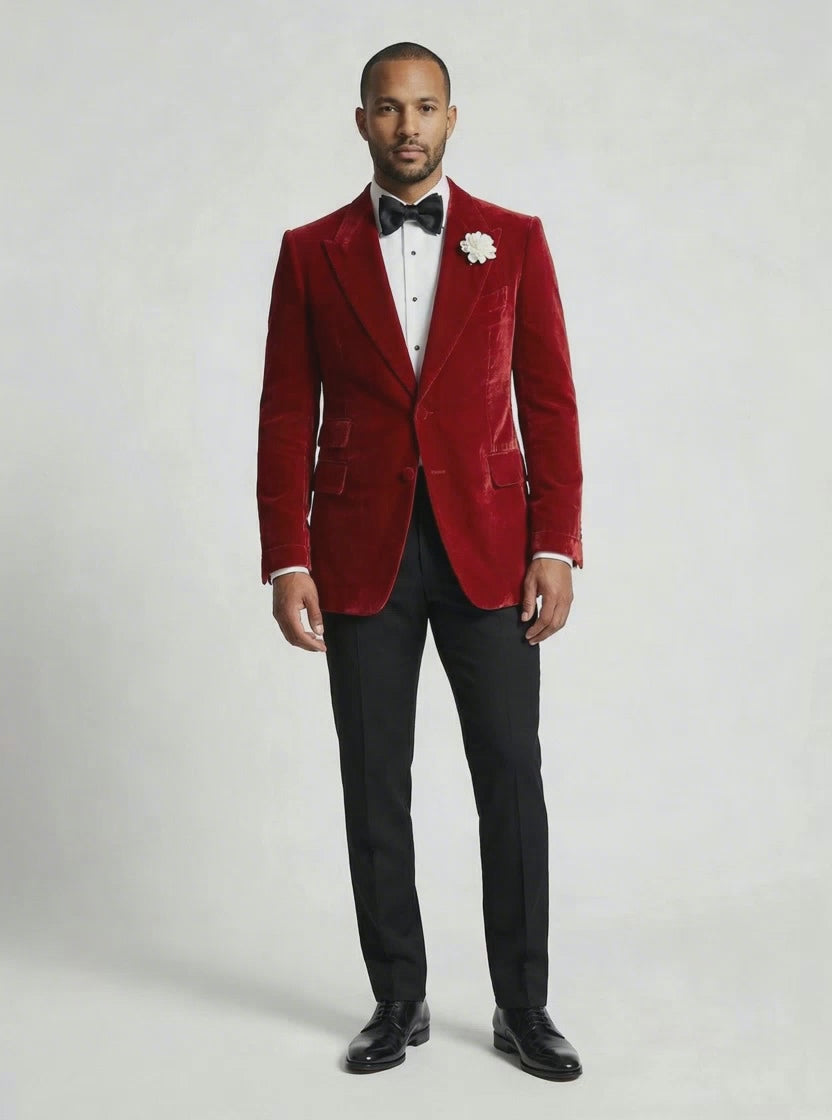 WP Rose Red French Velvet Non-Canvas Jacket Ensemble-thumbmail-4