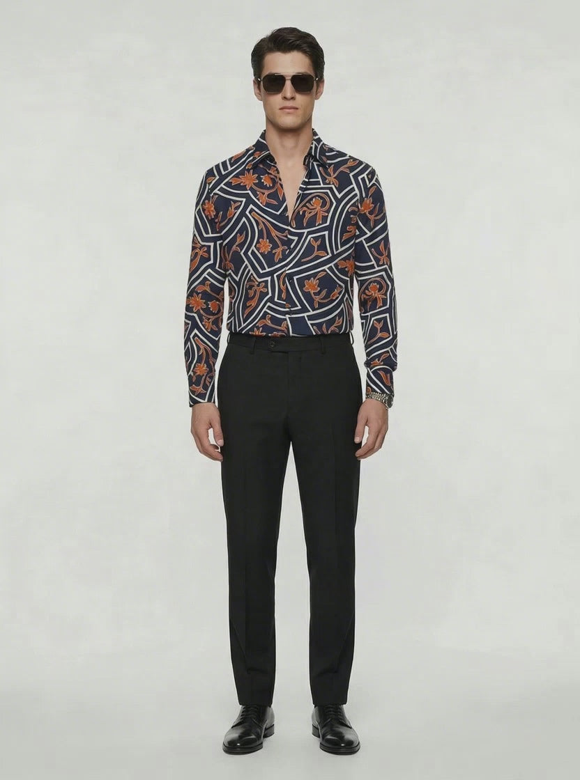 WP Egyptian Cotton Printed Shirt-thumbmail-3