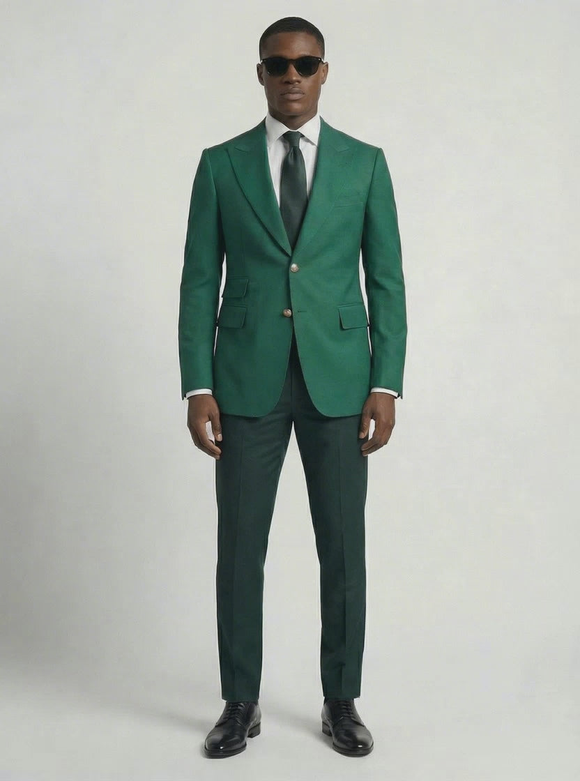 WP Premium Verde Imperiale Emerald Green Italian Wool Suit-thumbmail-4